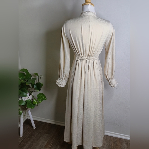 Chic Cream Long Sleeve Dress - Picture 9 of 9